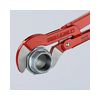 Csőfogó S-alakú pofa 680mm piros 120mm-befogás KNIPEX