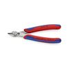 Elektronikai oldalcsípő fogó 54HRC max.d1,6/1mm nyitórugós piros-kék normál Super Knips KNIPEX