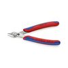 Elektronikai oldalcsípő fogó 54HRC max.d1,6/1mm nyitórugós piros-kék normál Super Knips KNIPEX
