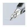 Elektronikai oldalcsípő fogó 54HRC max.d1,6/1mm nyitórugós szürke-fekete  Super Knips KNIPEX