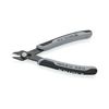 Elektronikai oldalcsípő fogó 62HRC max.d1,6/1,2mm nyitórugós szürke-fekete  Super Knips KNIPEX