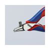 Vezetékcsupaszító fogó elektronikai csavarosan állítható piros-kék 0.10-0.80mm KNIPEX