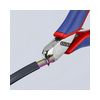 Homlokcsípő fogó elektronikai 56HRC max.d1,5/1/0,5mm 115mm 11mm-sz/fej KNIPEX