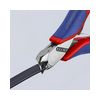 Homlokcsípő fogó elektronikai 56HRC max.d1,5/1/0,5mm 115mm 11mm-sz/fej KNIPEX