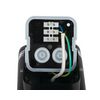 Homlokzatvilágító lámpatest fel-le világít falonkívüli 2xmax.10W (ff-nélkül) 220-240V AC ZEVI W EL 2GU10 B KANLUX
