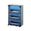 Kismegszakítós szekrény 3x12modul csapófedéllel IP65  Mi 1333 Hensel