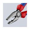 Kombinált fogó 60HRC max.d12/3,4/2,2mm-vágás piros-kék polírozott 180mm KNIPEX