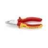 Kombinált fogó 60HRC max.d10/3,1/2mm-vágás krómozott piros-sárga 160mm 1000V szigetelt VDE KNIPEX