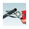 Kombinált fogó 60HRC max.d12/3,4/2,2mm-vágás piros 180mm KNIPEX