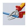 Kombinált fogó 60HRC max.d12/3,4/2,2mm-vágás króm piros-sárga 180mm 1000V szigetelt VDE KNIPEX