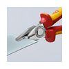 Kombinált fogó 60HRC max.d12/3,4/2,2mm-vágás króm piros-sárga 180mm 1000V szigetelt VDE KNIPEX