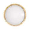 LED mennyezeti lámpatest kerek 3CCT DIM +RGB távirányítóval fahatású-minta falonkívüli 1x 30W 170-250V AC 2000lm 2700-6000K IP20 Modee