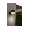 LUTEC 5138001118 LOOMA kültéri fali 1*E27 fekete/opál félgömb IP54