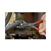 Markolófogó d4..22mm  csőhöz/kulcsnyíláshoz piros 22mm-max. átfogás 5-poz. 200mm TwinGrip KNIPEX
