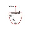 Mozgásérzékelő kültéri falra 12x10m 200° PIR 10m-érzékelésátmérő 12m-előre(/hátra) 10m-oldalra 1000W 230V fehér IP44 LC-Click 200 B.E.G.