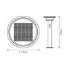 Okos LED állólámpa kültéri falonkívüli 6W 220-240V DC 400lm Endura Style Solar Sensor LEDVANCE