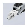 Elektronikai oldalcsípő fogó 57HRC max.d1,3/0,8mm nyitórugós szürke-fekete normál 115mm KNIPEX
