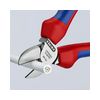 Oldalcsípő fogó 62HRC max.d4/2,8/2mm hosszított vágóél piros-kék normál 160mm KNIPEX