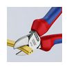 Oldalcsípő fogó 62HRC max.d4/2,8/2mm hosszított vágóél piros-kék normál 160mm KNIPEX