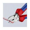 Oldalcsípő fogó 62HRC max.d4/2,8/2mm hosszított vágóél piros-kék normál 160mm KNIPEX
