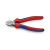 Oldalcsípő fogó 62HRC max.d4/2,8/2mm hosszított vágóél piros-kék normál 160mm KNIPEX