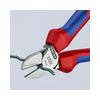 Oldalcsípő fogó 62HRC max.d4/2,8/2mm hosszított vágóél piros-kék normál 160mm KNIPEX
