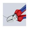 Oldalcsípő fogó 62HRC max.d4/2,8/2mm hosszított vágóél piros-kék normál 160mm KNIPEX