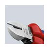 Oldalcsípő fogó 62HRC max.d4/2,8/2mm hosszított vágóél piros-kék normál 160mm KNIPEX