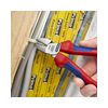 Oldalcsípő fogó 62HRC max.d4/2,8/2mm hosszított vágóél piros-kék normál 160mm KNIPEX