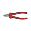 Oldalcsípő fogó 62HRC max.d4/2,8/2mm hosszított vágóél piros-kék normál 160mm KNIPEX