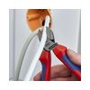 Oldalcsípő fogó 62HRC max.d4/2,8/2mm hosszított vágóél piros-kék normál 160mm KNIPEX
