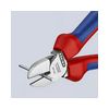 Oldalcsípő fogó 62HRC max.d4/2,8/2mm hosszított vágóél piros-kék normál 160mm KNIPEX