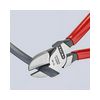 Oldalcsípő fogó 62HRC max.d4/2,8/2mm piros-kék szigetelés normál 160mm KNIPEX