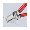 Oldalcsípő fogó 62HRC max.d4/2,8/2mm piros-kék szigetelés normál 160mm KNIPEX