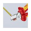 Oldalcsípő fogó 62HRC max.d4/2,8/2mm piros-sárga szigetelés normál 160mm szigetelt 1000V KNIPEX