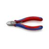 Oldalcsípő fogó 63HRC max.d2,5mm/Cu nyitórugós piros-kék normál 125mm KNIPEX