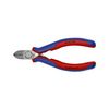 Oldalcsípő fogó 63HRC max.d2,5mm/Cu nyitórugós piros-kék normál 125mm KNIPEX