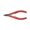 Elektronikai oldalcsípő fogó 64HRC max.d1,32/0,9/0,4mm piros normál 125mm KNIPEX