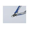 Oldalcsípő fogó precíziós-elektronikai max.d1mm szürke-kék normál 125mm x KNIPEX