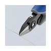 Oldalcsípő fogó precíziós-elektronikai max.d1mm szürke-kék normál 125mm x KNIPEX