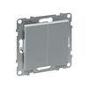 Suno 106+6 kettős váltókapcsoló 106+6 kettős váltókapcsoló betét közp. fedéllel alumínium LEGRAND