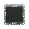 Suno 106 váltókapcsoló 106 váltókapcsoló betét közp. fedéllel fekete süllyesztett rugós LEGRAND