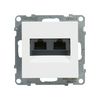 Suno adatcsatlakozó dugalj UTP 2xRJ45 8(8) Cat6 fehér LEGRAND