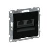 Suno adatcsatlakozó dugalj UTP 2xRJ45 8(8) Cat6 fekete LEGRAND