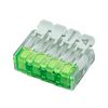 Vezetékösszekötő oldható 4-pólus 0.2-4mm2 32A 450V zöld működtetőkarral TRACON