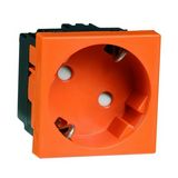 Mosaic 162 dugalj Mosaic gyerekvédős földelt narancs IP21 modultartó 6211.33 EMS Si Wi/l PEHA