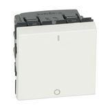 Mosaic 102 2P kapcsoló I-O moduláris fehér süllyesztett rugós IP20 billentyű/gomb LEGRAND