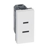 Mosaic 105 2x1P csillárkapcsoló ANS amerikai szabvány központi fedlap fehér IP41 csavaros LEGRAND