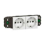 Mosaic 162/2 dugalj sínes földelt központi fedlap fehér IP40 csatornába DLP LEGRAND