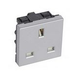 Mosaic 162 dugalj BS brit szabvány központi fedlap alumínium IP20 modultartó LEGRAND